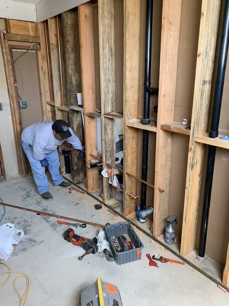 Commercial rough-in plumbing for Water Heater Replacement in McDonald Terrace